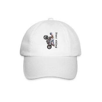 Stunt riding - Baseballkappe - Weiß/Weiß - Vorne