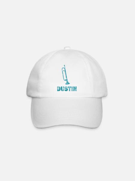 Geschenk für Dustin - Baseballkappe - Weiß/Weiß