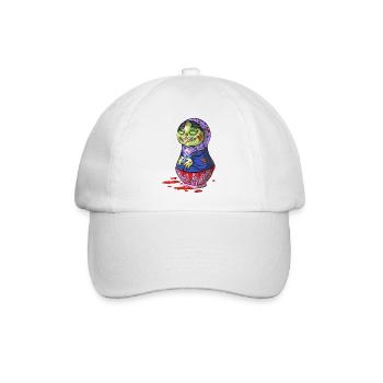 Zombie-Matrjoschka-Puppe - Baseballkappe - Weiß/Weiß - Vorne