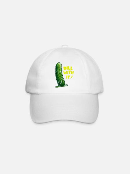 Dill Rebel Pickle DAZU - Baseballkappe - Weiß/Weiß