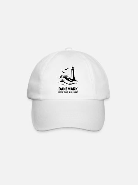 Dänemark Meer Wind Freiheit - Baseballkappe - Weiß/Weiß