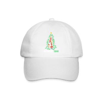 Weihnachten Nussknacker - Baseballkappe - Weiß/Weiß - Vorne