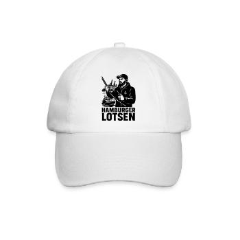 Hamburger Lotsen Hafen - Baseballkappe - Weiß/Weiß - Vorne