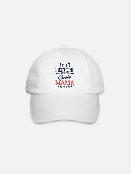 So sieht eine coole Mama aus Beste Mutter Mami - Baseballkappe - Weiß/Weiß