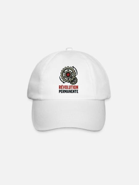 Permanente Revolution - Baseballkappe - Weiß/Weiß