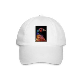 Fasane Fasan - Baseballkappe - Weiß/Weiß - Vorne