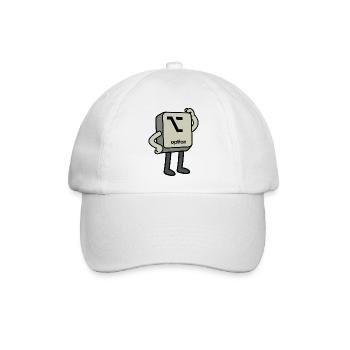 Option-Button - Baseballkappe - Weiß/Weiß - Vorne
