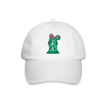 Kanal-Neon-Monster - Baseballkappe - Weiß/Weiß - Vorne