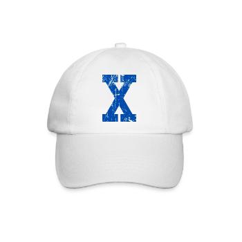 Letter X Retro Sport - Baseballkappe - Weiß/Weiß - Vorne