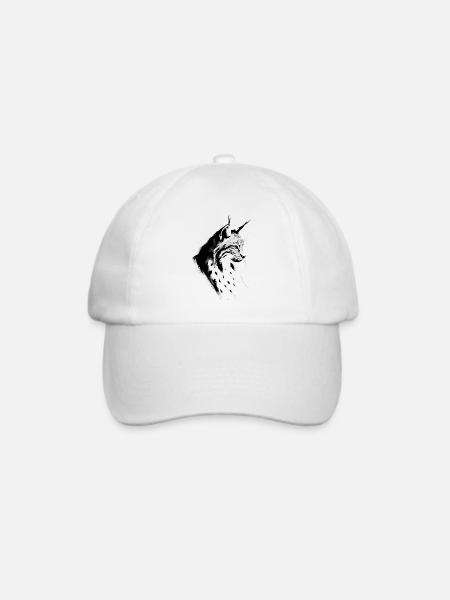 Luchs - Baseballkappe - Weiß/Weiß