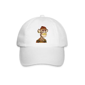 Ape im bunten Streetwear-Look - Baseballkappe - Weiß/Weiß - Vorne