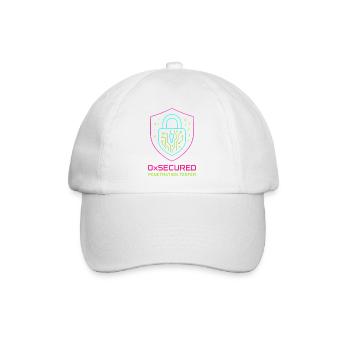 Shield 0xSecure Cyber-Penetrationstester - Baseballkappe - Weiß/Weiß - Vorne