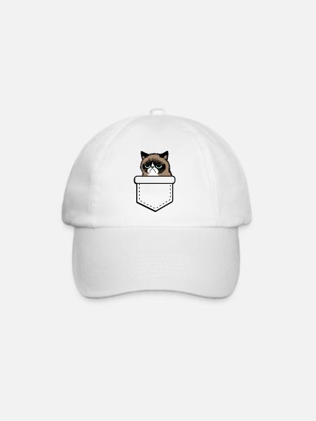 grumpy - Baseballkappe - Weiß/Weiß