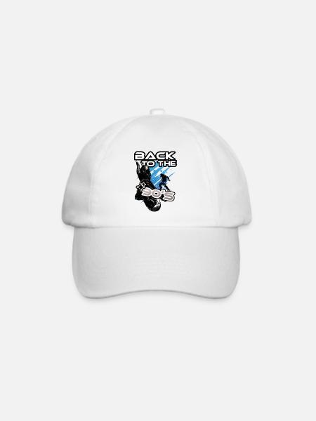 Zurück in die 90er: Neon Black Dance - Baseballkappe - Weiß/Weiß