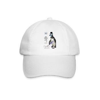 Lustiges Zahnreinigung Design für Zahnarztpraxis  - Baseballkappe - Weiß/Weiß - Vorne