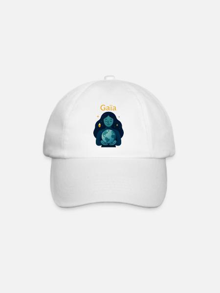 Ewige Kosmische Gaia - Baseballkappe - Weiß/Weiß