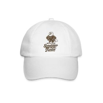 Manchmal furze ich einfach nur. - Baseballkappe - Weiß/Weiß - Vorne