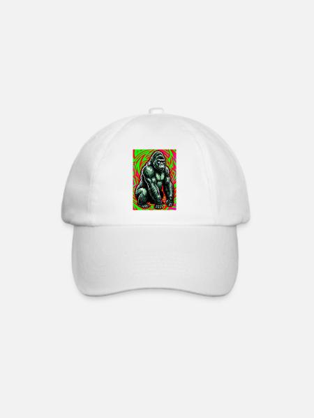 Gorilla - Baseballkappe - Weiß/Weiß