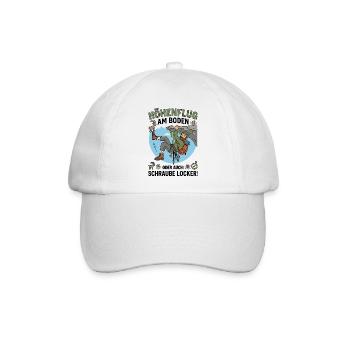 Höhenflug Klettern Berg Humor - Baseballkappe - Weiß/Weiß - Vorne