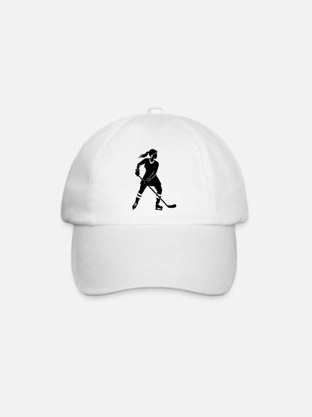 Frauenhockey - Baseballkappe - Weiß/Weiß
