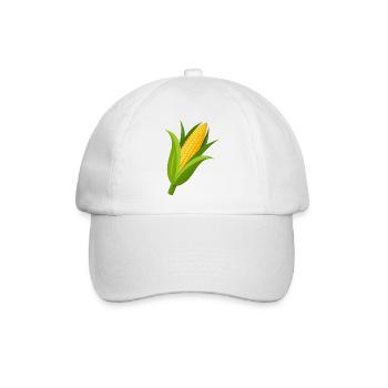 Maisstängel - Baseballkappe - Weiß/Weiß - Vorne