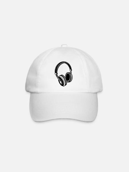 Kopfhörer - Baseballkappe - Weiß/Weiß