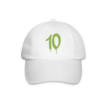 10 - Baseballkappe - Weiß/Weiß - Vorne