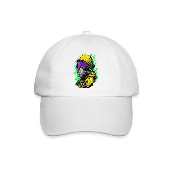 Gasmaske - Baseballkappe - Weiß/Weiß - Vorne