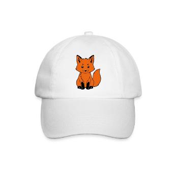 Niedlicher Fuchs Geschenk Naturliebhaber Wanderer - Baseballkappe - Weiß/Weiß - Vorne