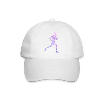 Geschenkidee für einen Running mit Running - Baseballkappe - Weiß/Weiß - Vorne