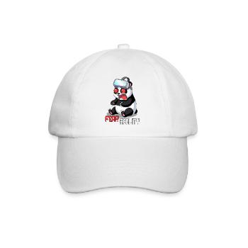 Panda VR Fear Reality - Baseballkappe - Weiß/Weiß - Vorne