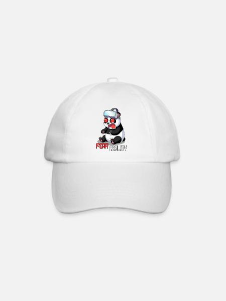 Panda VR Fear Reality - Baseballkappe - Weiß/Weiß