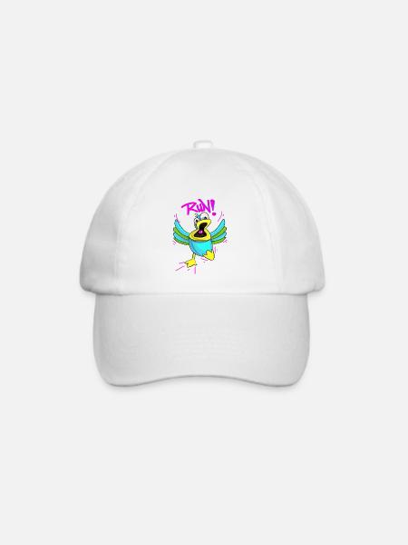 Panic Duck - Baseballkappe - Weiß/Weiß