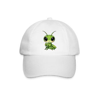 Gottesanbeterin - Baseballkappe - Weiß/Weiß - Vorne
