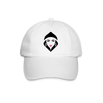 Cobra Queen – kraftvoll, weiblich und gebieterisch - Baseballkappe - Weiß/Weiß - Vorne