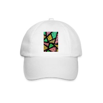 Grafische Trikolore Zen-Kunst - Baseballkappe - Weiß/Weiß - Vorne