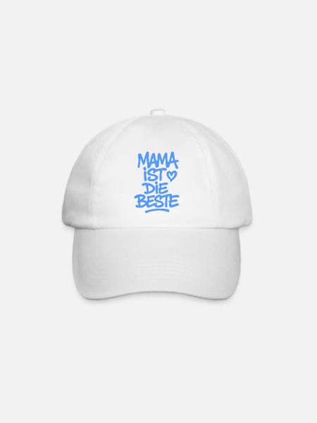 Mama ist einfach die Beste - Baseballkappe - Weiß/Weiß