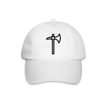 Axt - Baseballkappe - Weiß/Weiß - Vorne