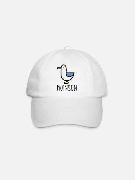 Moinsen - Baseballkappe - Weiß/Weiß