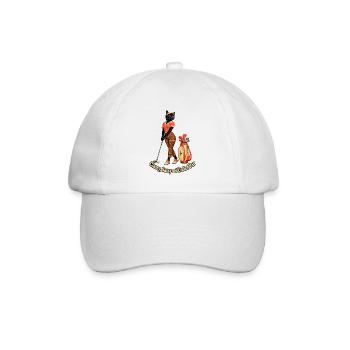 Eleganter Golfer - Baseballkappe - Weiß/Weiß - Vorne