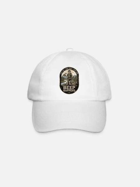 Backprint | Sondengänger Sondler sondeln - Baseballkappe - Weiß/Weiß