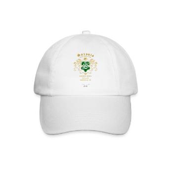 Saxonia Wappen Löwen-Emblem - Baseballkappe - Weiß/Weiß - Vorne