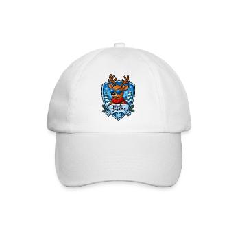 Winterträume Reh im Schnee - Baseballkappe - Weiß/Weiß - Vorne
