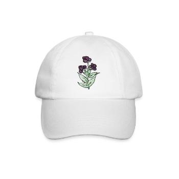 Purple Bloom Botanicals - Baseballkappe - Weiß/Weiß - Vorne