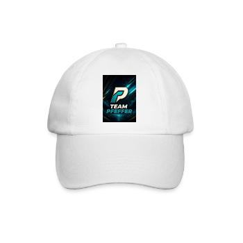 Pfeffer Team Logo Familienname Nachname Fimrma - Baseballkappe - Weiß/Weiß - Vorne