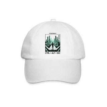 Reboot Skyline CTRL ALT ESC - Baseballkappe - Weiß/Weiß - Vorne