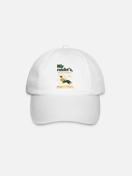 Mir reicht's, ich geh schaukeln Herbst - Baseballkappe - Weiß/Weiß