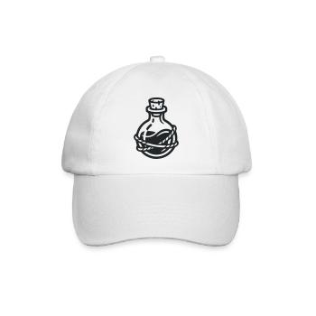 Zaubertrank Flasche Icon - Baseballkappe - Weiß/Weiß - Vorne