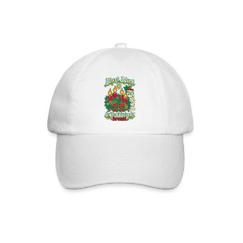 Advent Advent Terminkalender brennt - Baseballkappe - Weiß/Weiß - Vorne
