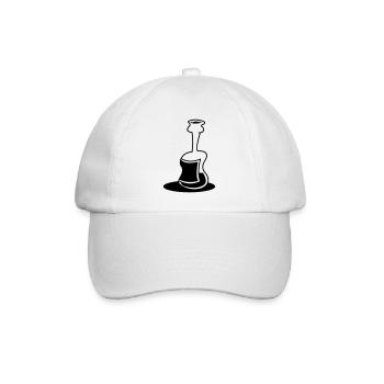 Flasche - Baseballkappe - Weiß/Weiß - Vorne